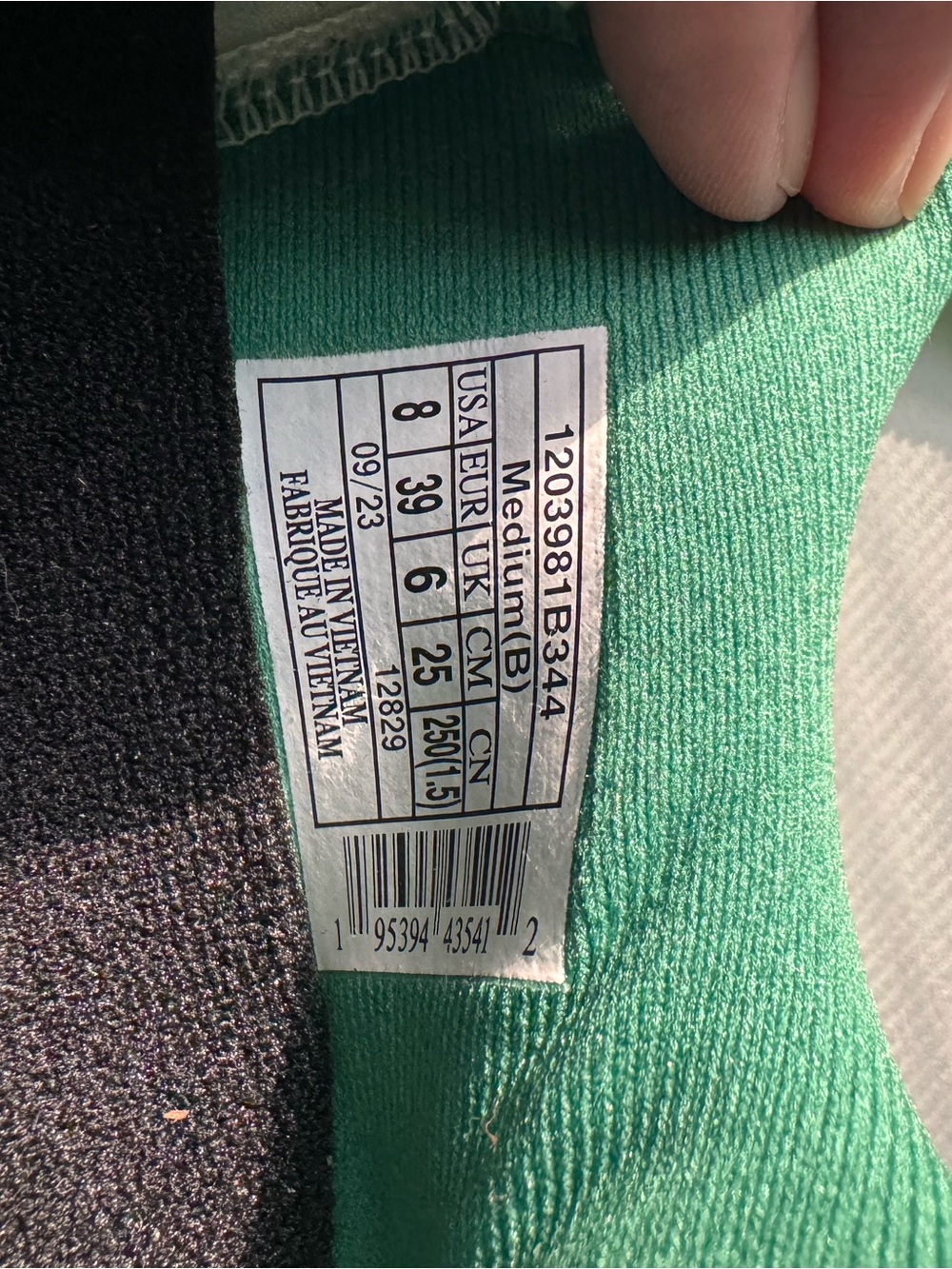Brooks Green Plaid Lace-Up Sneakers - Picture 4 of 5